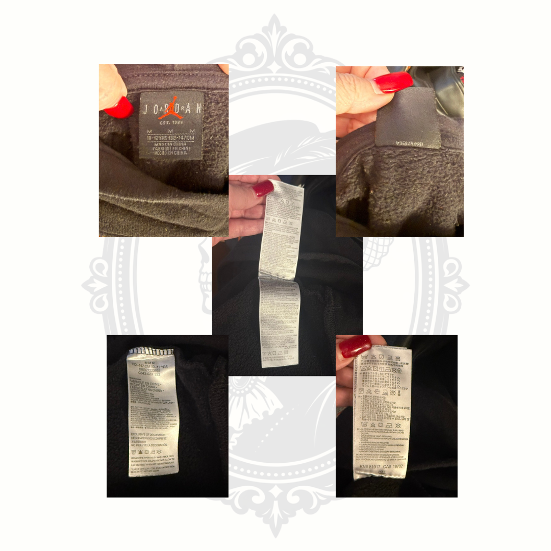 Jordan Boys Patch Graphic Fleece Hoodie & Jogger Set Size 8-10