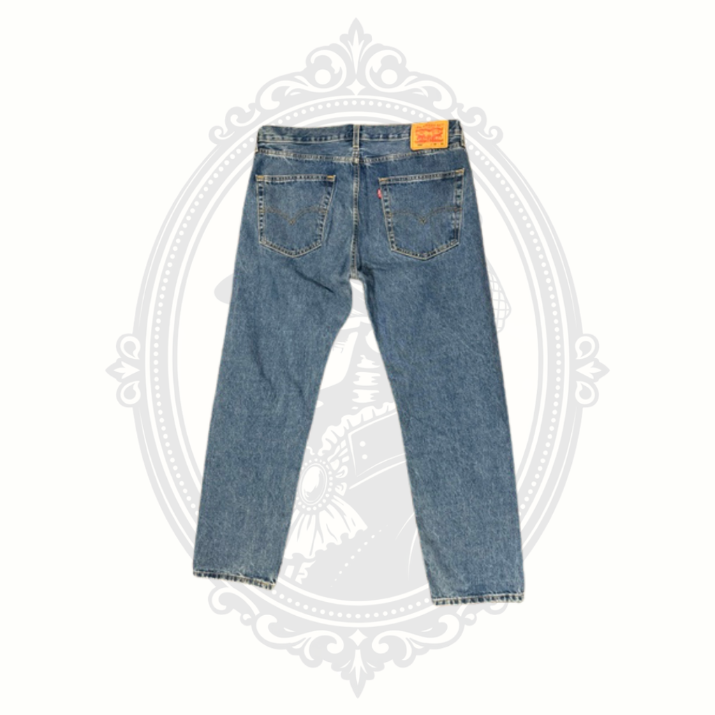Levi's 505 Regular Fit Jeans Men's 36x30 Medium Wash Straight Leg 100% Cotton