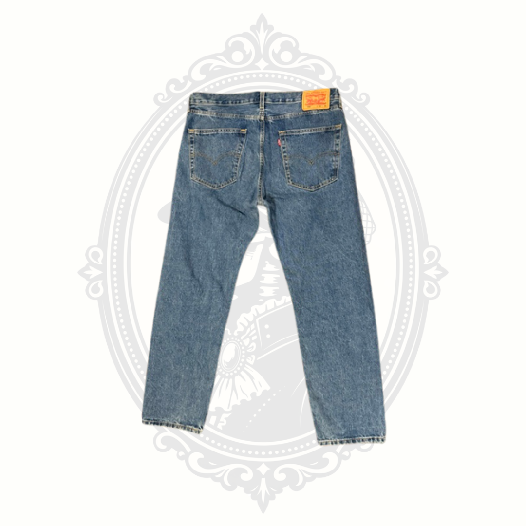 Levi's 505 Regular Fit Jeans Men's 36x30 Medium Wash Straight Leg 100% Cotton