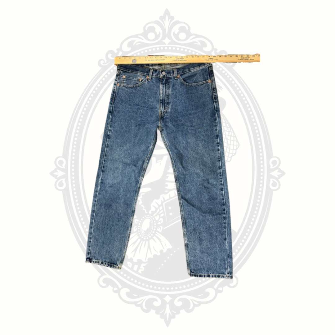 Levi's 505 Regular Fit Jeans Men's 36x30 Medium Wash Straight Leg 100% Cotton