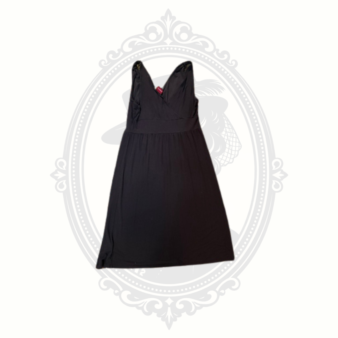 Merona Black Sleeveless Empire Waist Knit Dress Women's Medium