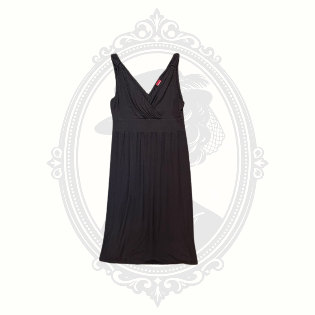 Merona Black Sleeveless Empire Waist Knit Dress Women's Medium