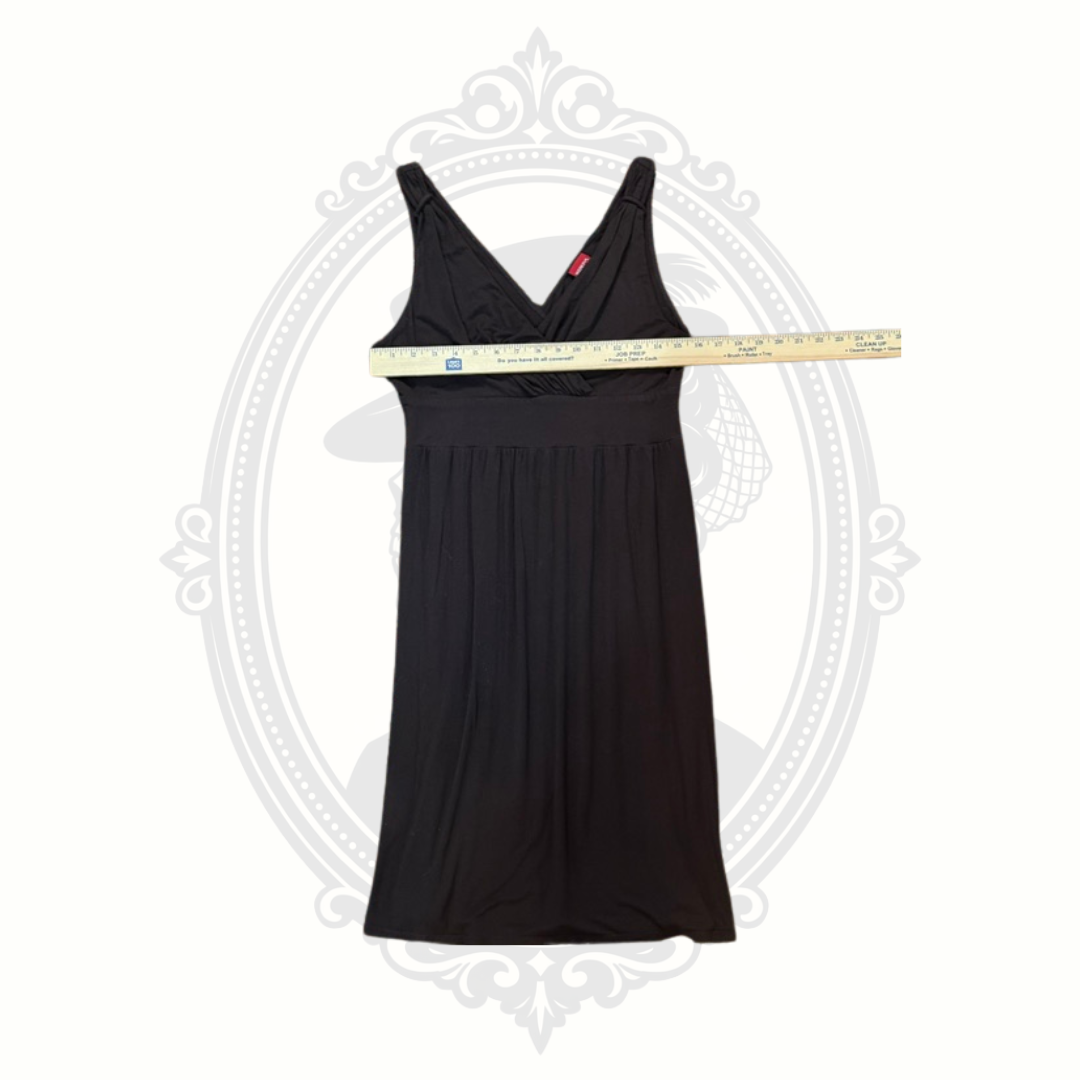 Merona Black Sleeveless Empire Waist Knit Dress Women's Medium