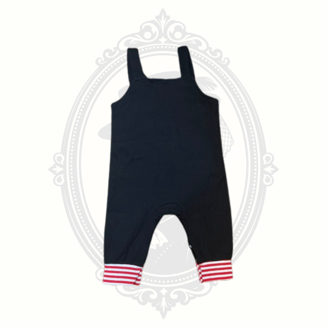 My 1st Valentine's Day Baby Romper Black 3-6 Months