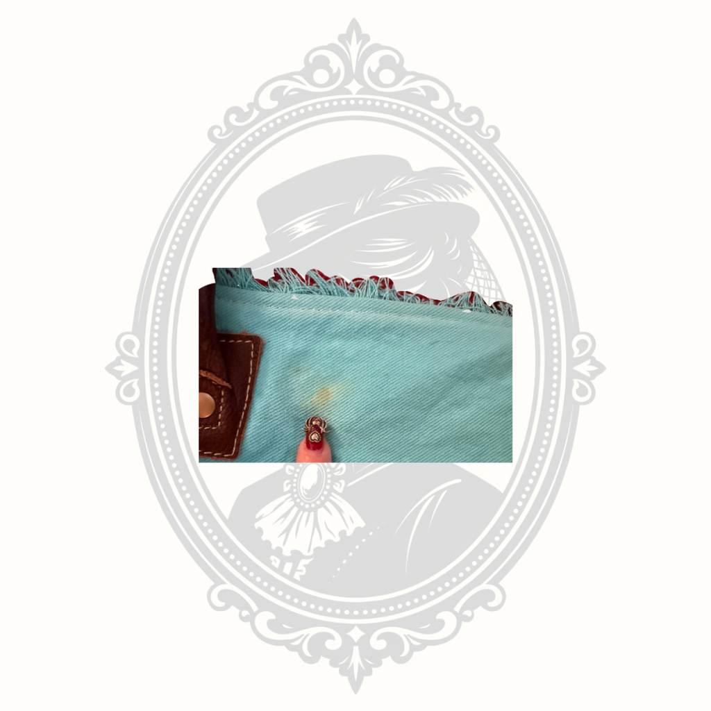 Myra Bag Turquoise Canvas & Woven Rug Leather Tote Bag