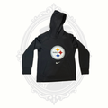 Nike NFL Pittsburgh Steelers Therma-FIT Youth Hoodie Medium 10-12 Black On-Field