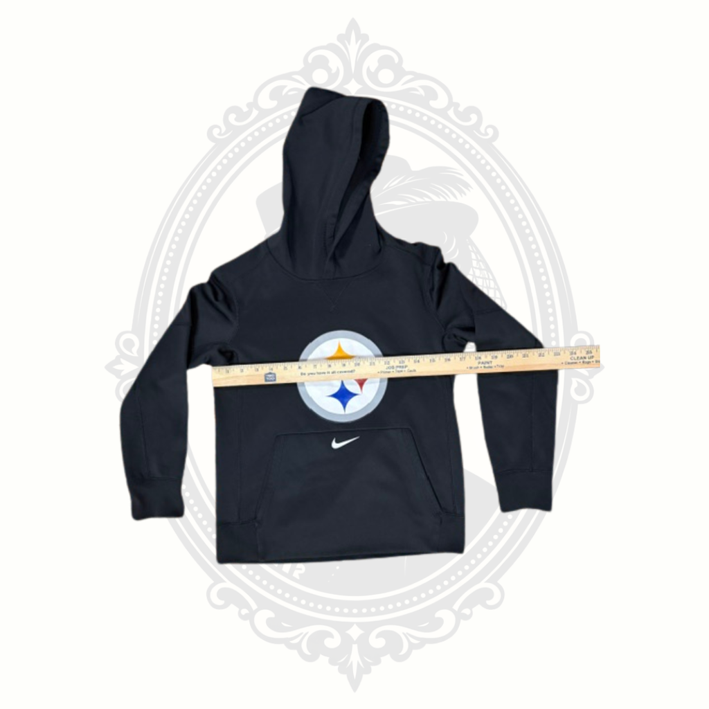 Nike NFL Pittsburgh Steelers Therma-FIT Youth Hoodie Medium 10-12 Black On-Field