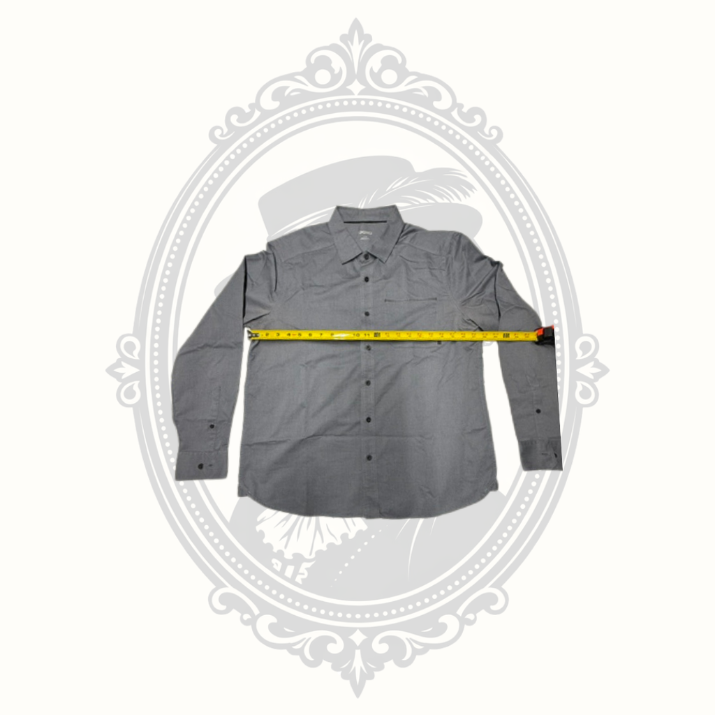 OGIO Men's Gray Performance Button-Up Shirt - Large