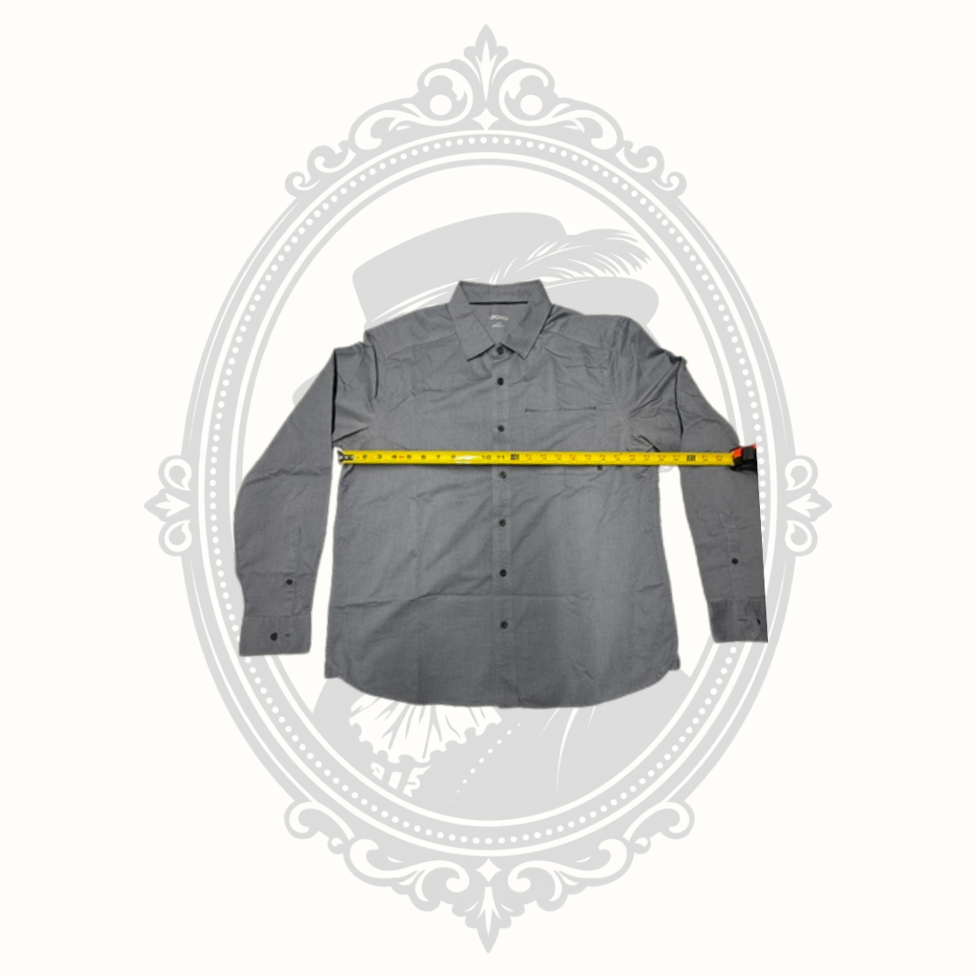 OGIO Men's Gray Performance Button-Up Shirt - Large