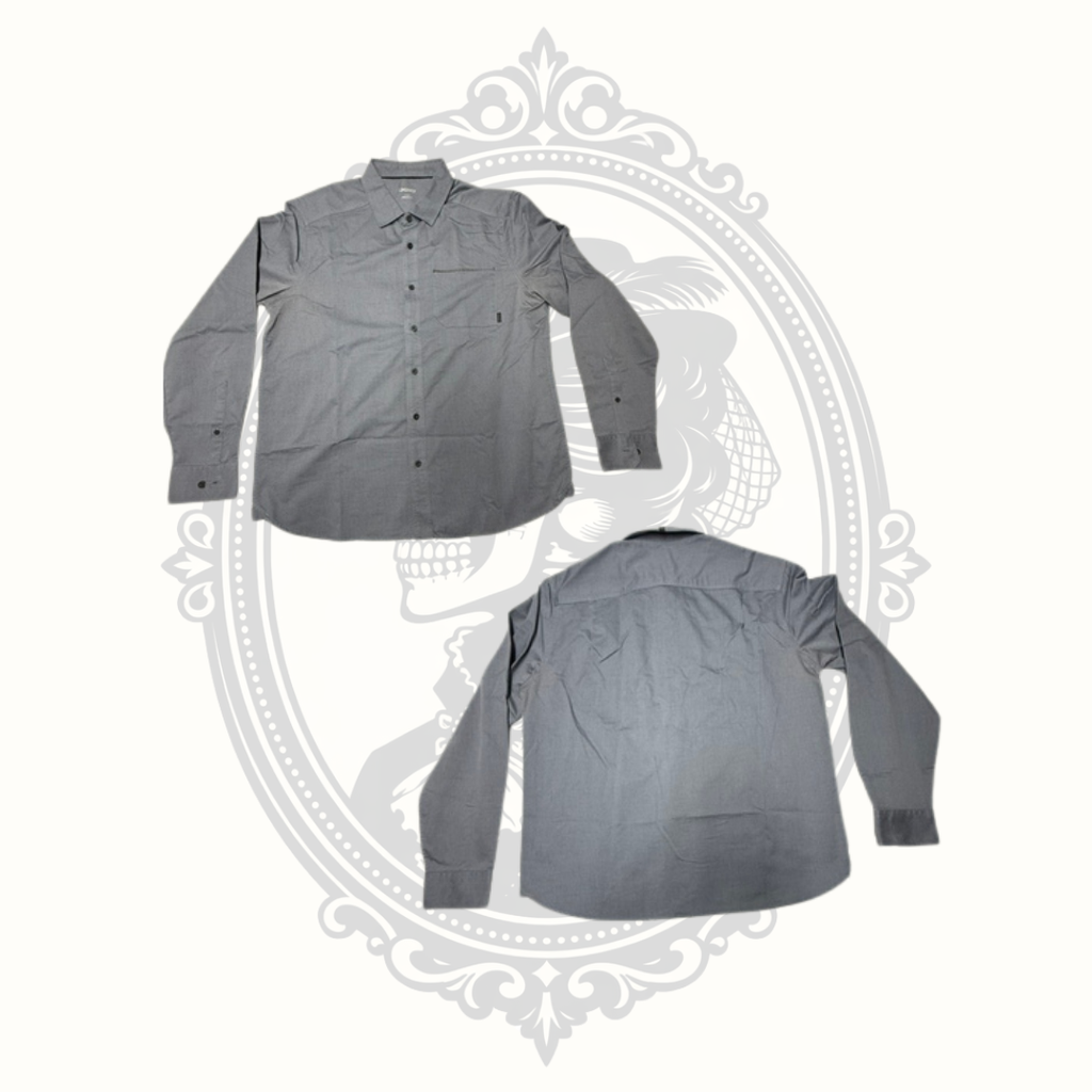 OGIO Men's Gray Performance Button-Up Shirt - Large