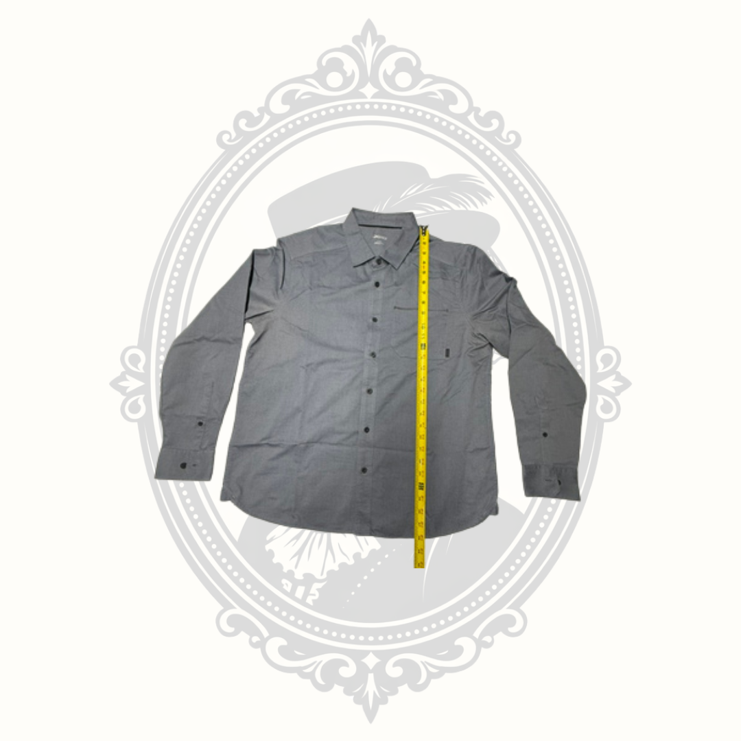 OGIO Men's Gray Performance Button-Up Shirt - Large