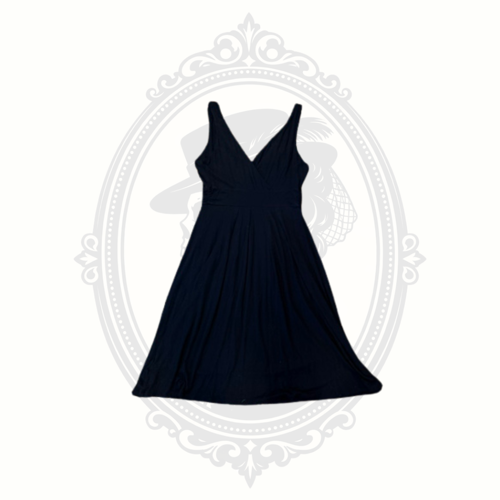 Old Navy Black Sleeveless Empire Waist Knit Dress | Women's Medium