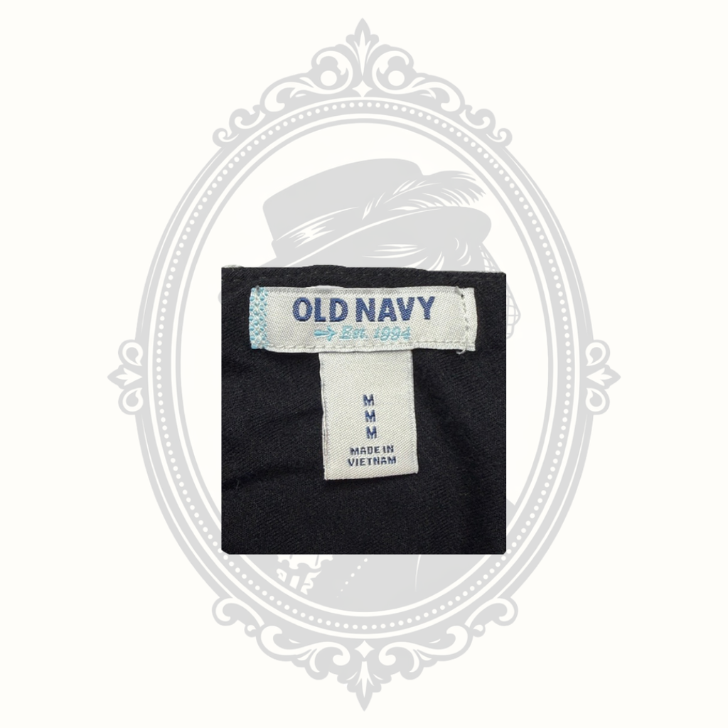 Old Navy Black Sleeveless Empire Waist Swing Dress Women's Medium