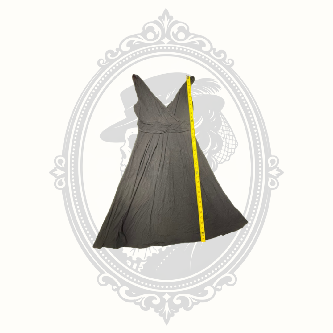 Old Navy Black Sleeveless Empire Waist Swing Dress Women's Medium