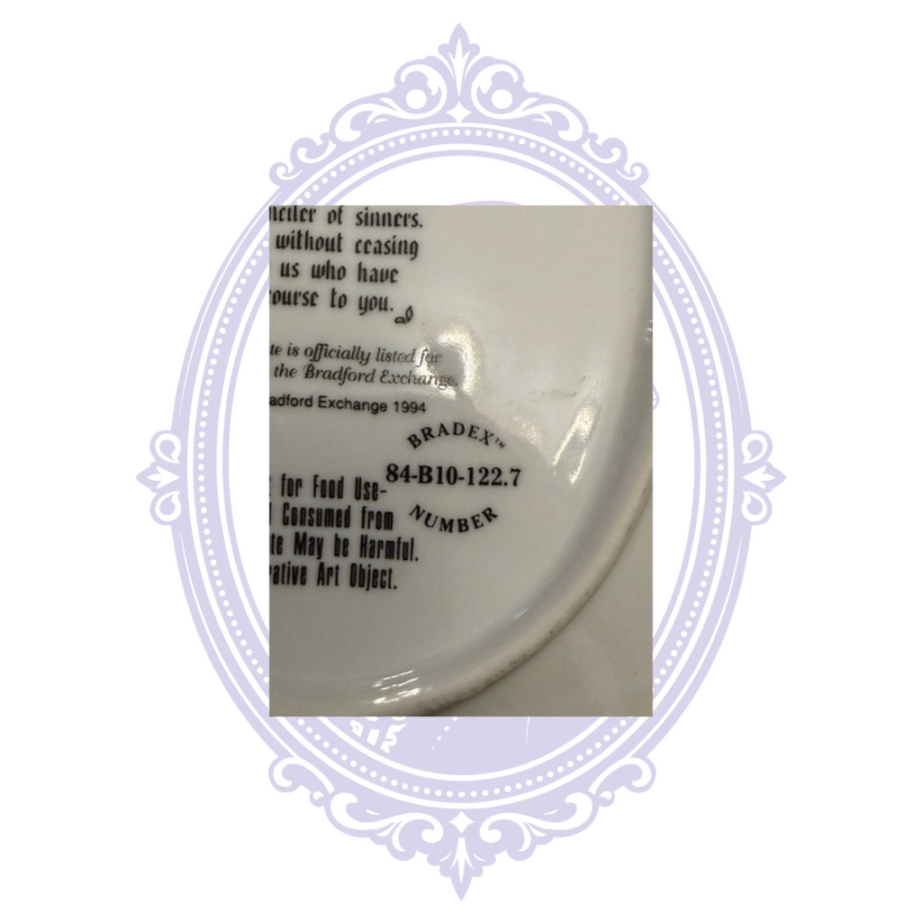 Close-up of Bradex number 84-B10-122.7