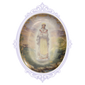 Front of Our Lady of La Salette 1994 oval collector plate by Hector Garrido