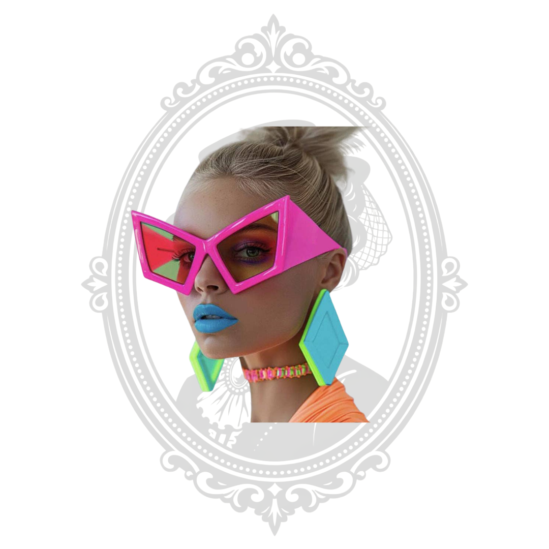 Oversized Geometric Cat Eye UV400 Sunglasses for Women