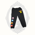 Pac-Man Ghost Graphic Black Jogger Sweatpants – Adult XL