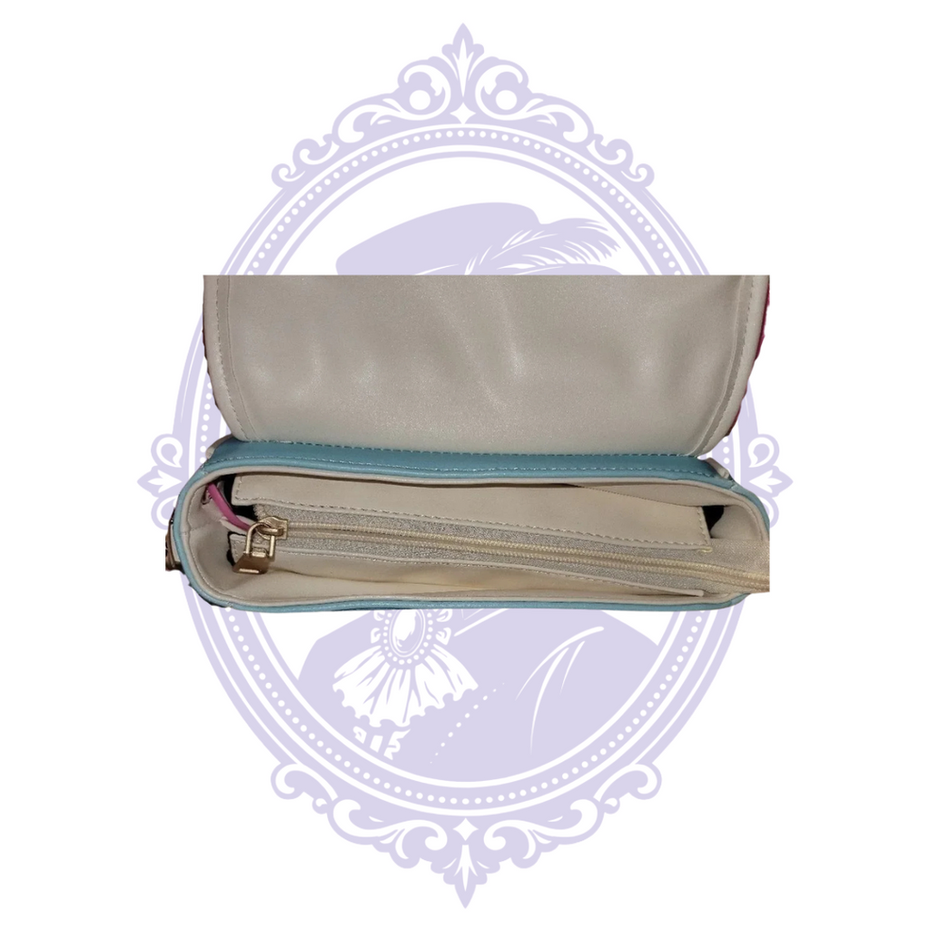 Telephone handbag interior and audio connector