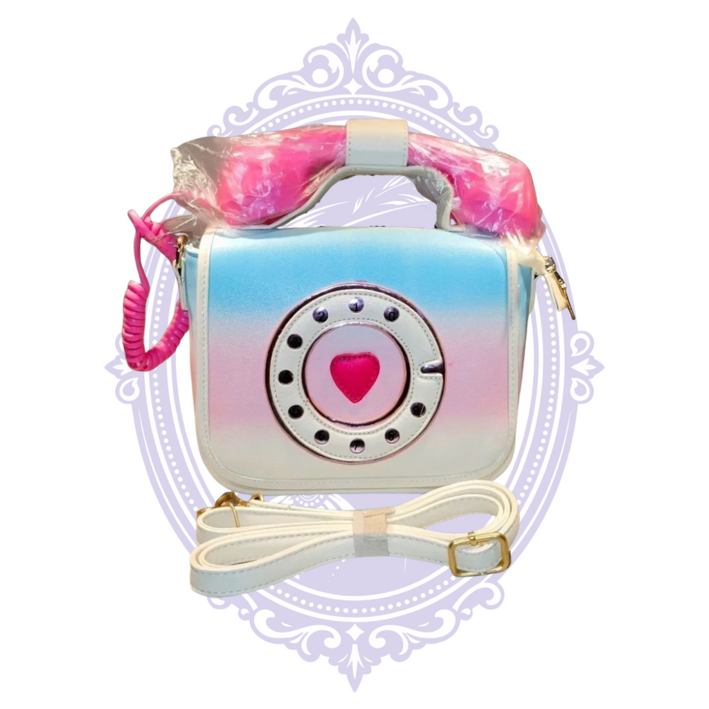 Telephone handbag zippered interior pocket