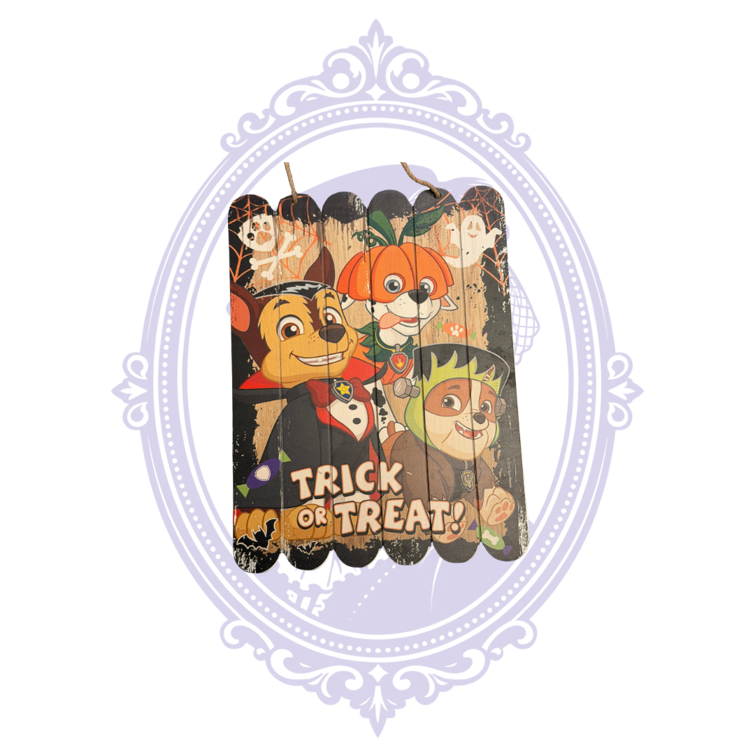 Alternate view of PAW Patrol Halloween MDF hanging decoration