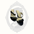 Prada Black Patent Leather Strappy Wedge Sandals – Women's EU 38