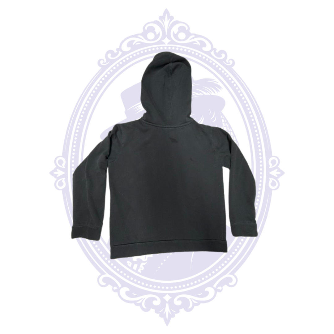 PUMA Boys Black & Blue Logo Pullover Hoodie – Size M (10–12)