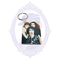Rocky Horror Picture Show keychain featuring Frank-N-Furter, Magenta and Columbia