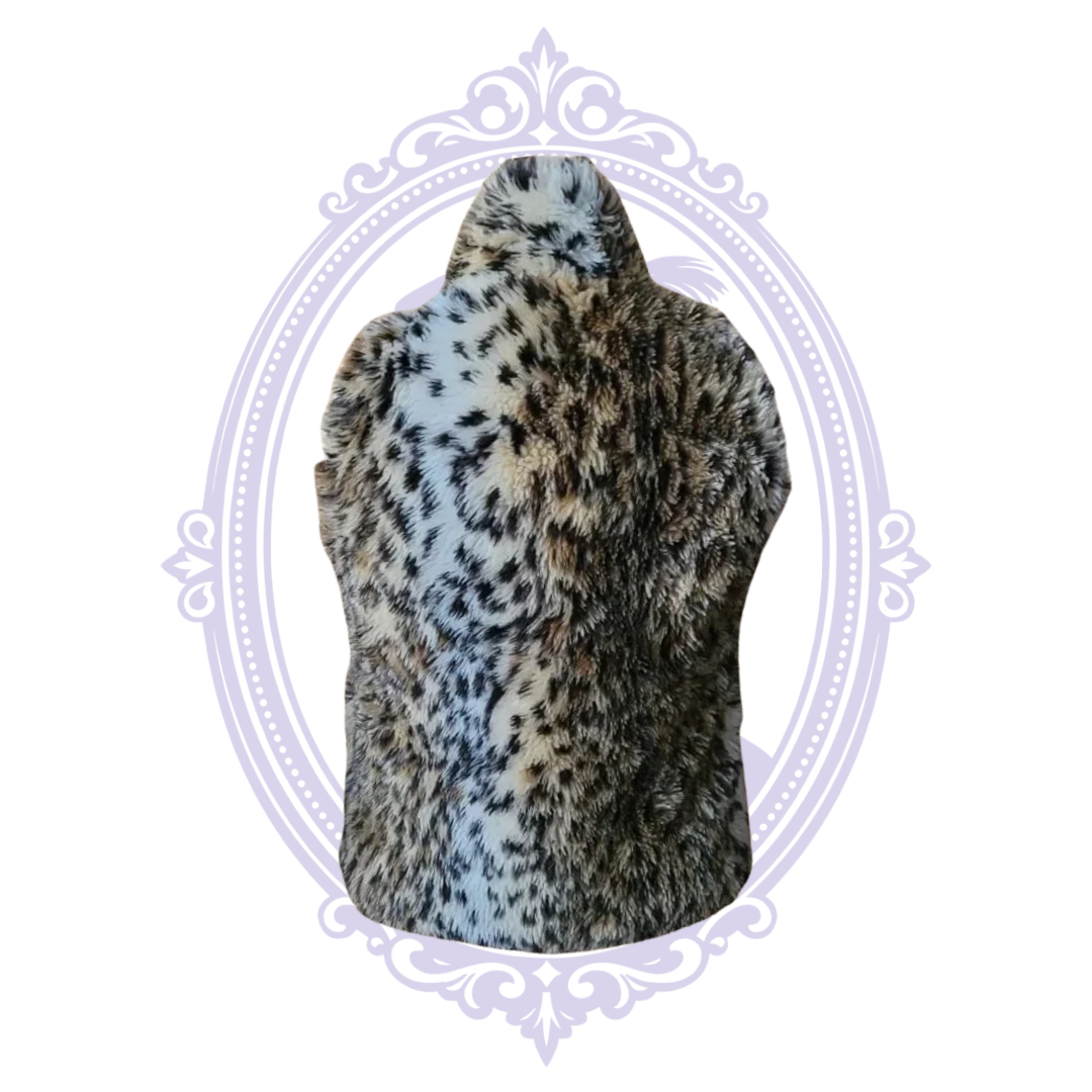 rue21 leopard-print faux fur vest, size small, photo 3