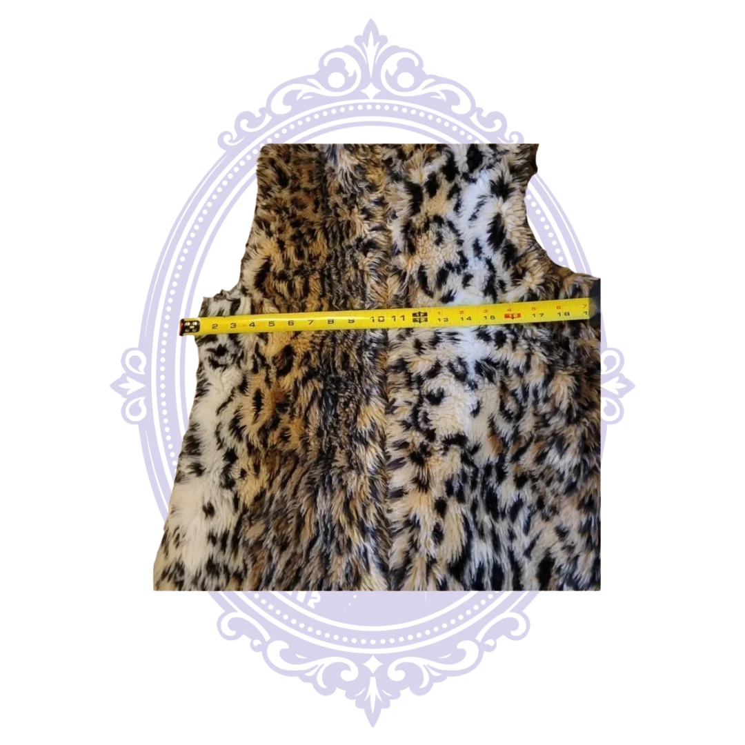 rue21 leopard-print faux fur vest, size small, photo 9