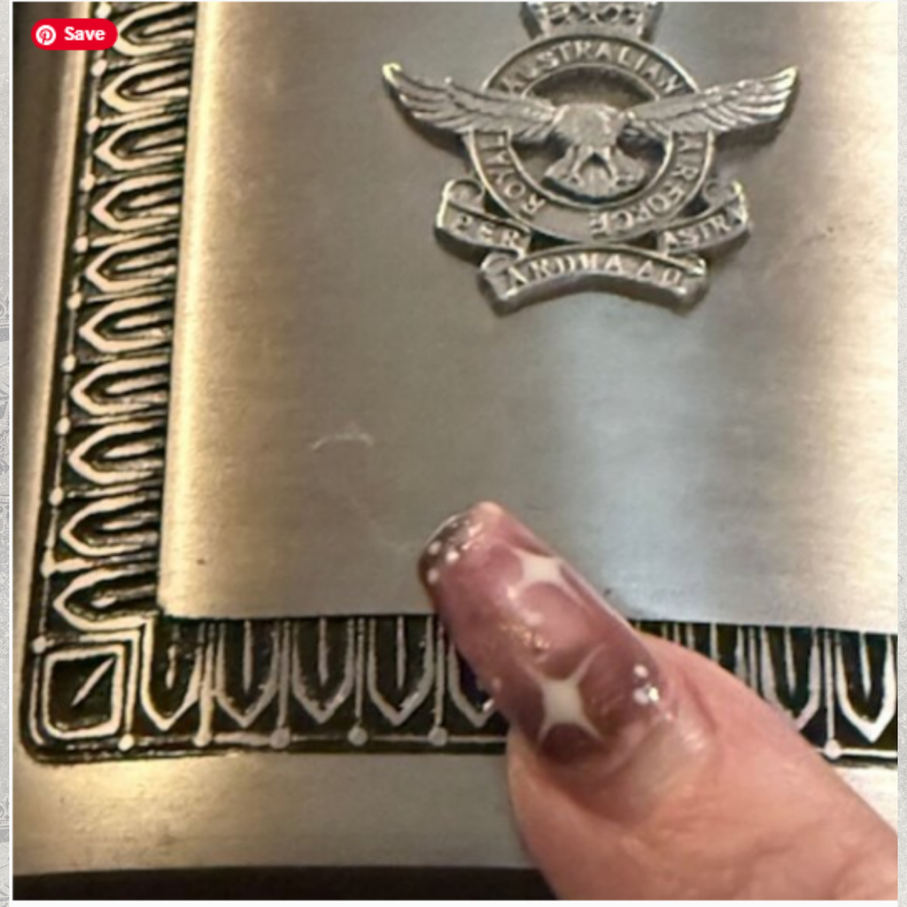 Selwyn Pewter hallmark stamp on base of vintage hip flask
