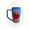 2007 Sesame Place Elmo Kids Mug – Licensed Sesame Workshop Blue Ceramic Coffee Cup