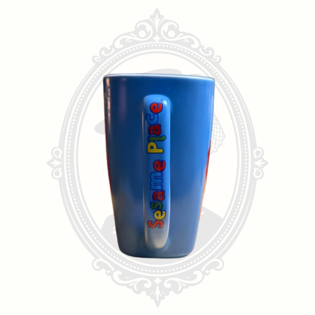 2007 Sesame Place Elmo Kids Mug – Licensed Sesame Workshop Blue Ceramic Coffee Cup