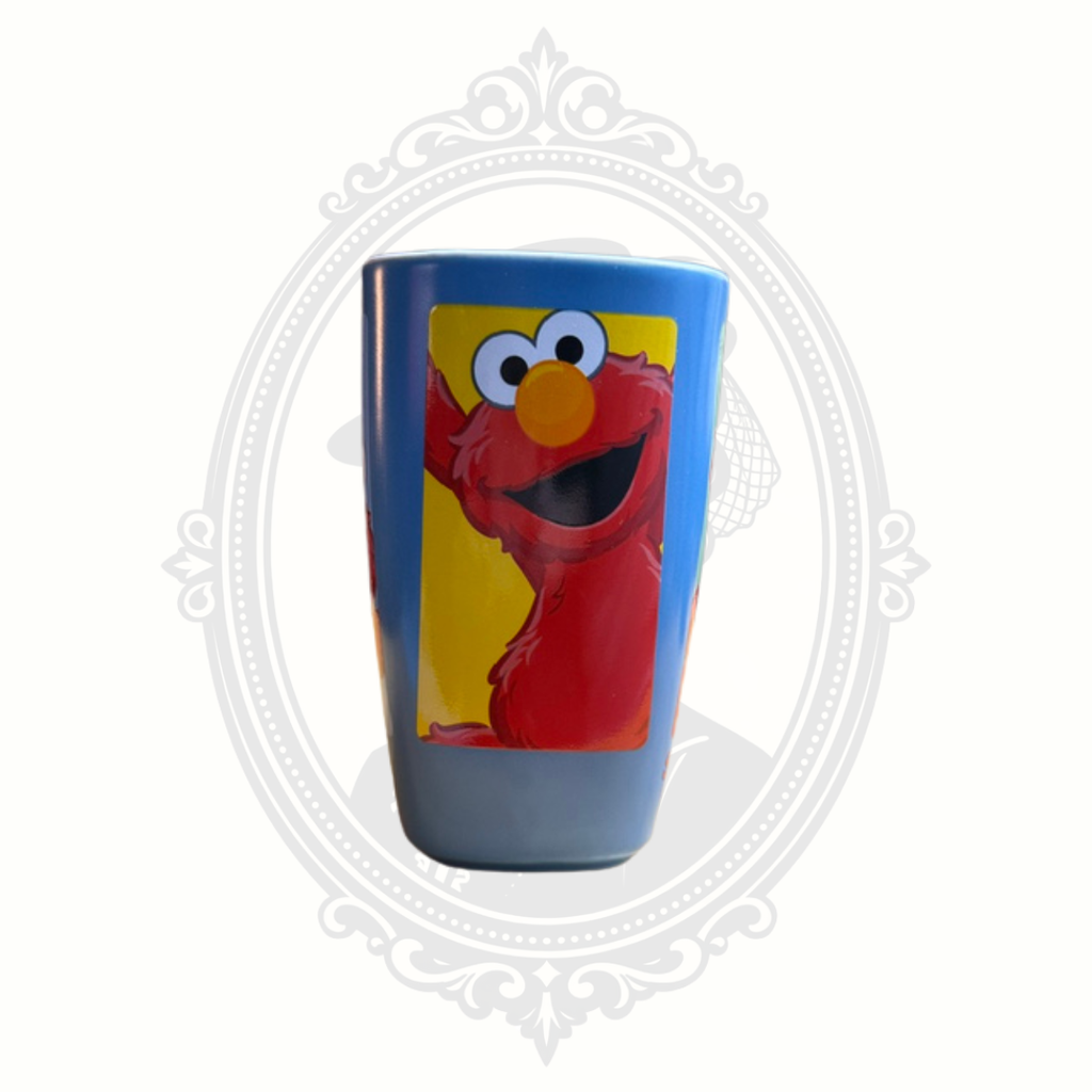 2007 Sesame Place Elmo Kids Mug – Licensed Sesame Workshop Blue Ceramic Coffee Cup