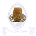 Large silver-tone openwork hoop earrings with woven lattice design from Mrs. Bones' Baubles