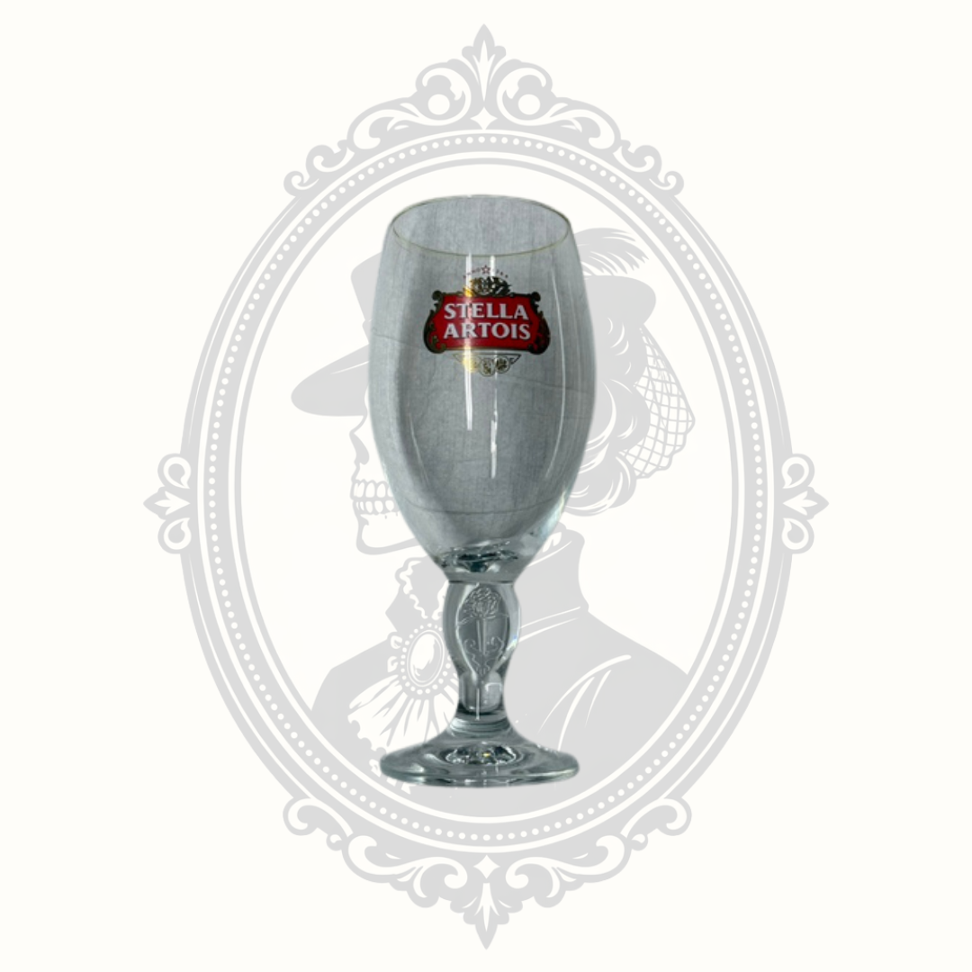 Stella Artois Belgian Beer Chalice Glass – Gold Rim 33cl