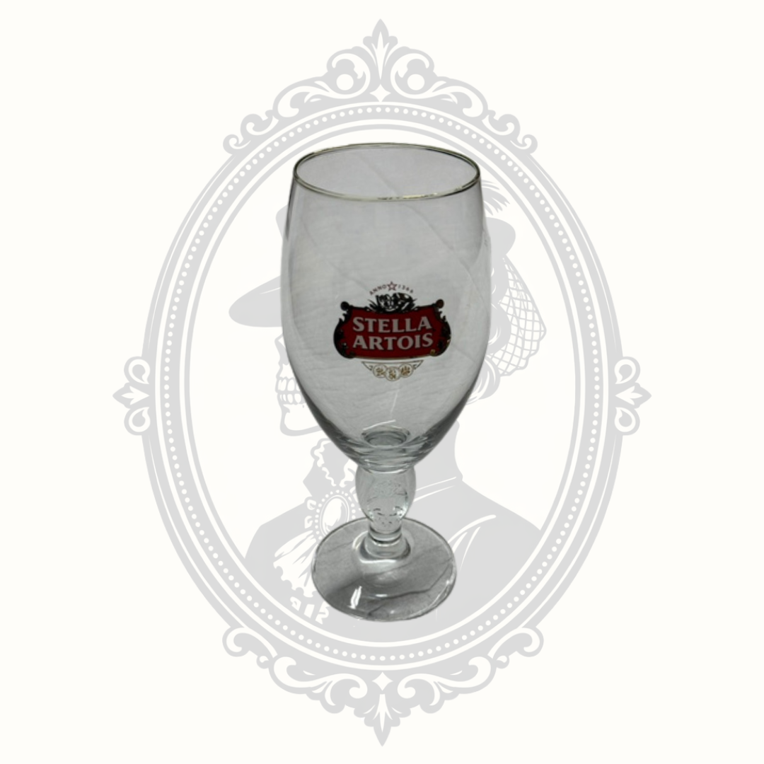 Stella Artois Belgian Beer Chalice Glass – Gold Rim 33cl