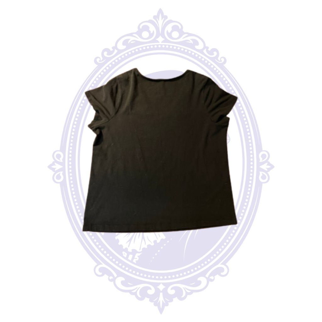 Studio 1940 Women's Black Embellished V-Neck Top – Size 18/20W