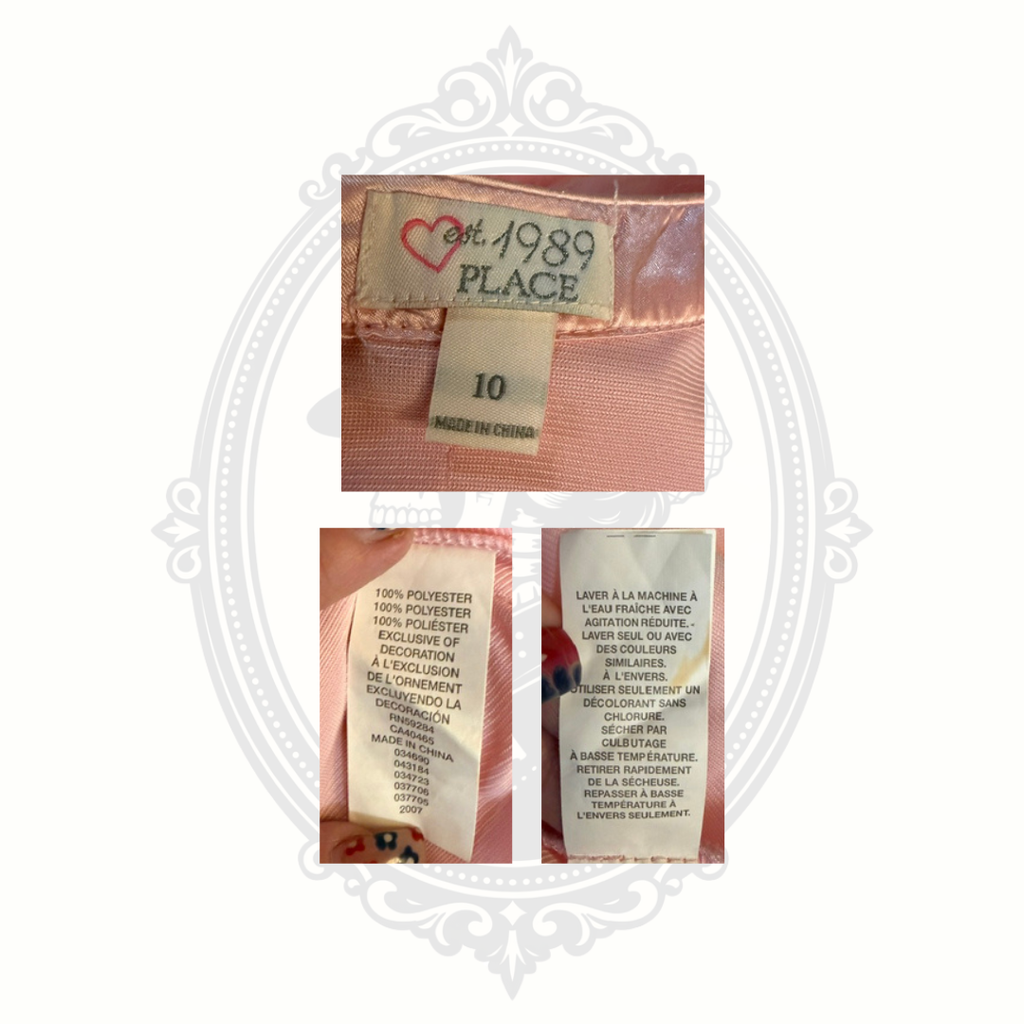 The Children's Place Girls Pink Layered Ruffle Party Dress Size 10