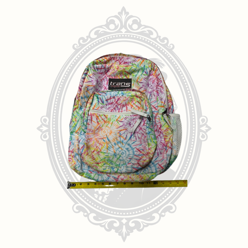 Trans by JanSport Multicolor Tie-Dye Backpack Book Bag with Organizer Pocket