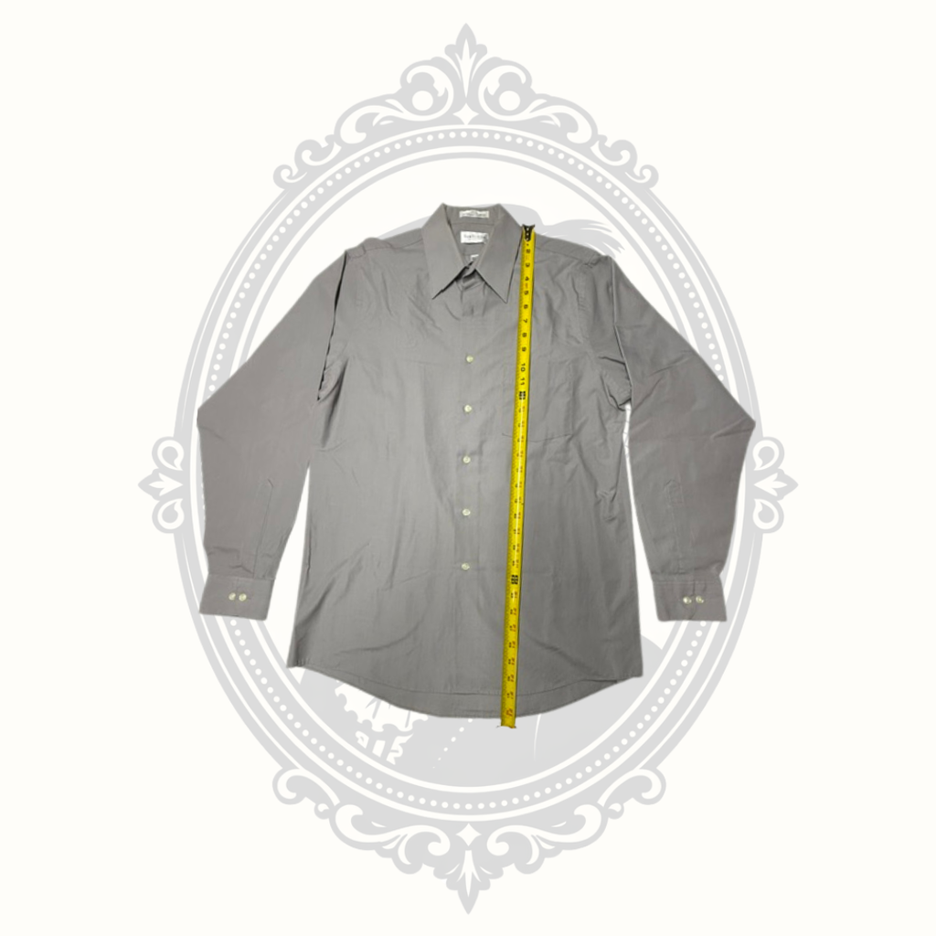 Van Heusen Men's Gray Wrinkle Free Poplin Dress Shirt – 15½ 34/35