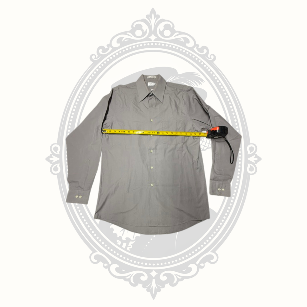 Van Heusen Men's Gray Wrinkle Free Poplin Dress Shirt – 15½ 34/35