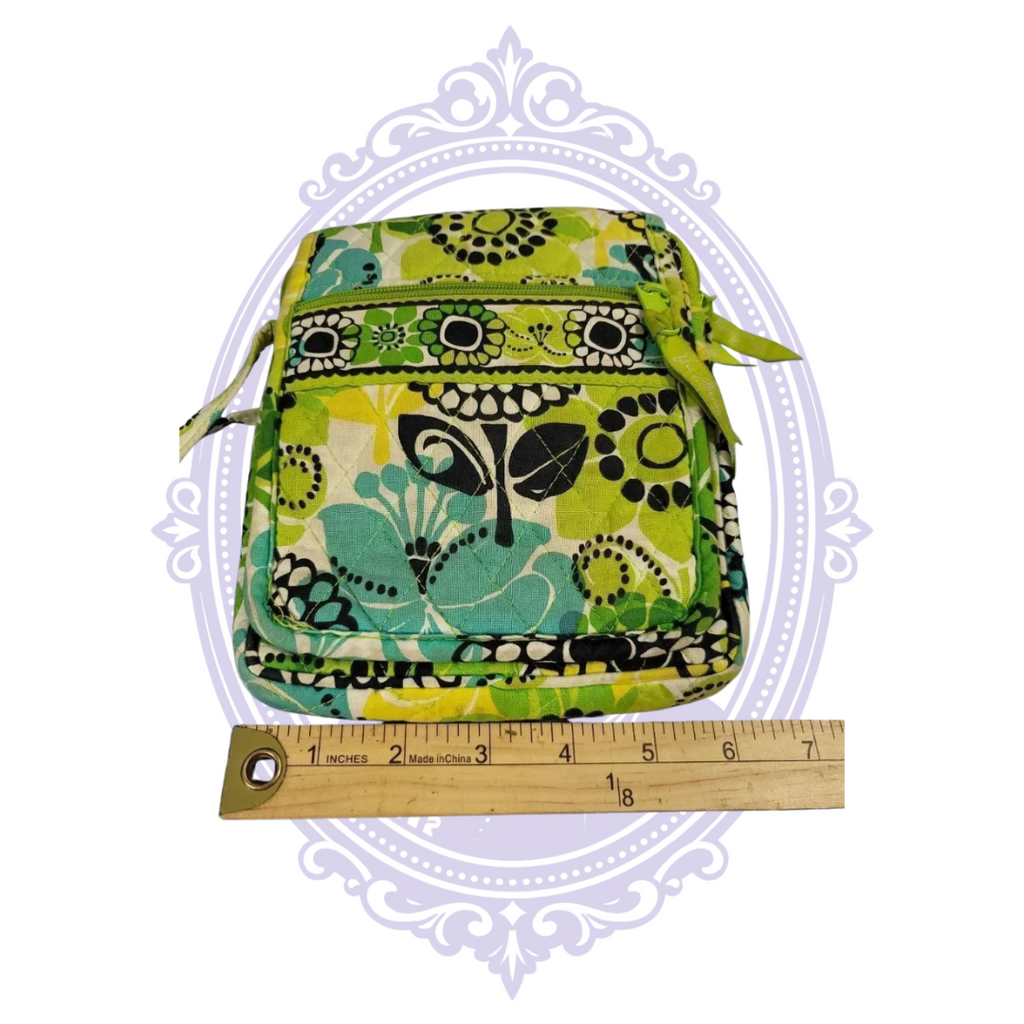 Vera Bradley Mini Hipster shown with ruler