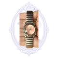Vintage Concepts in Time N.Y. Pink Dial Silver-Tone Bracelet Watch