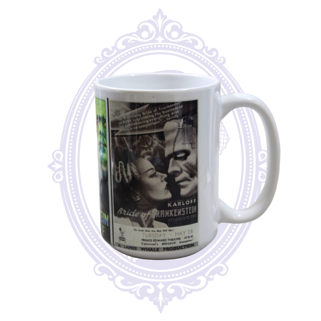 Vintage Frankenstein Posters 15 oz Ceramic Mug