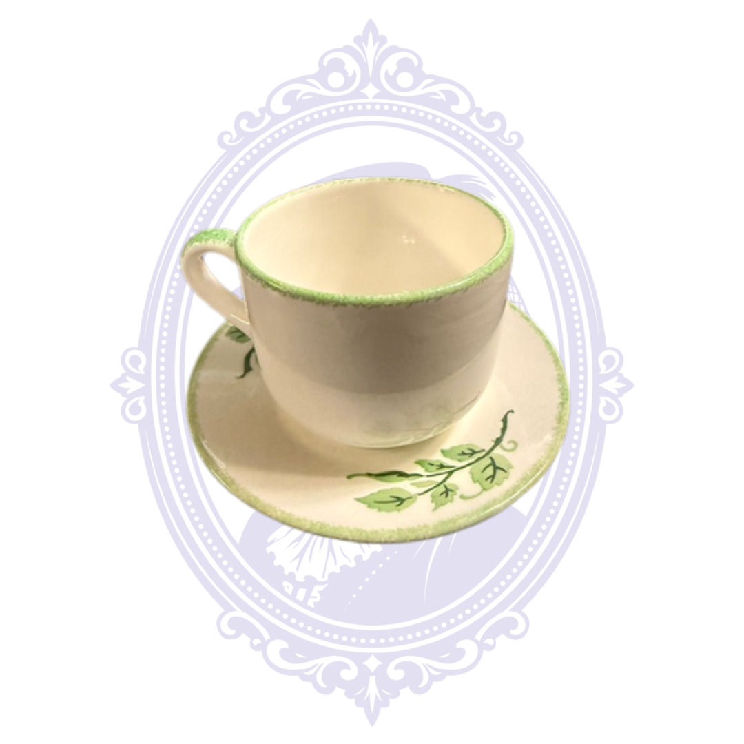 Vintage Rosenthal Germany Hand-Painted “Mother” Rose Cup & Saucer