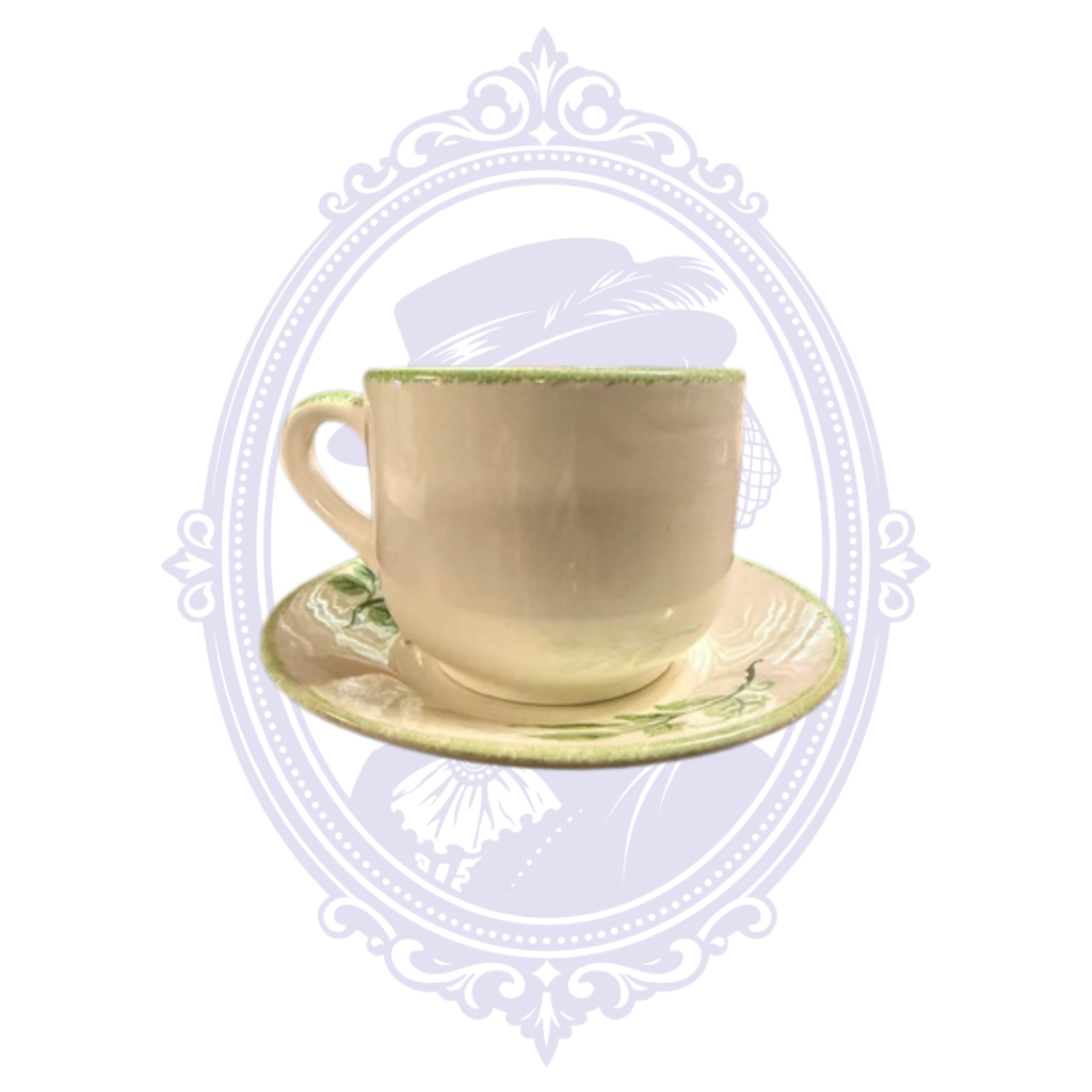 Vintage Rosenthal Germany Hand-Painted “Mother” Rose Cup & Saucer
