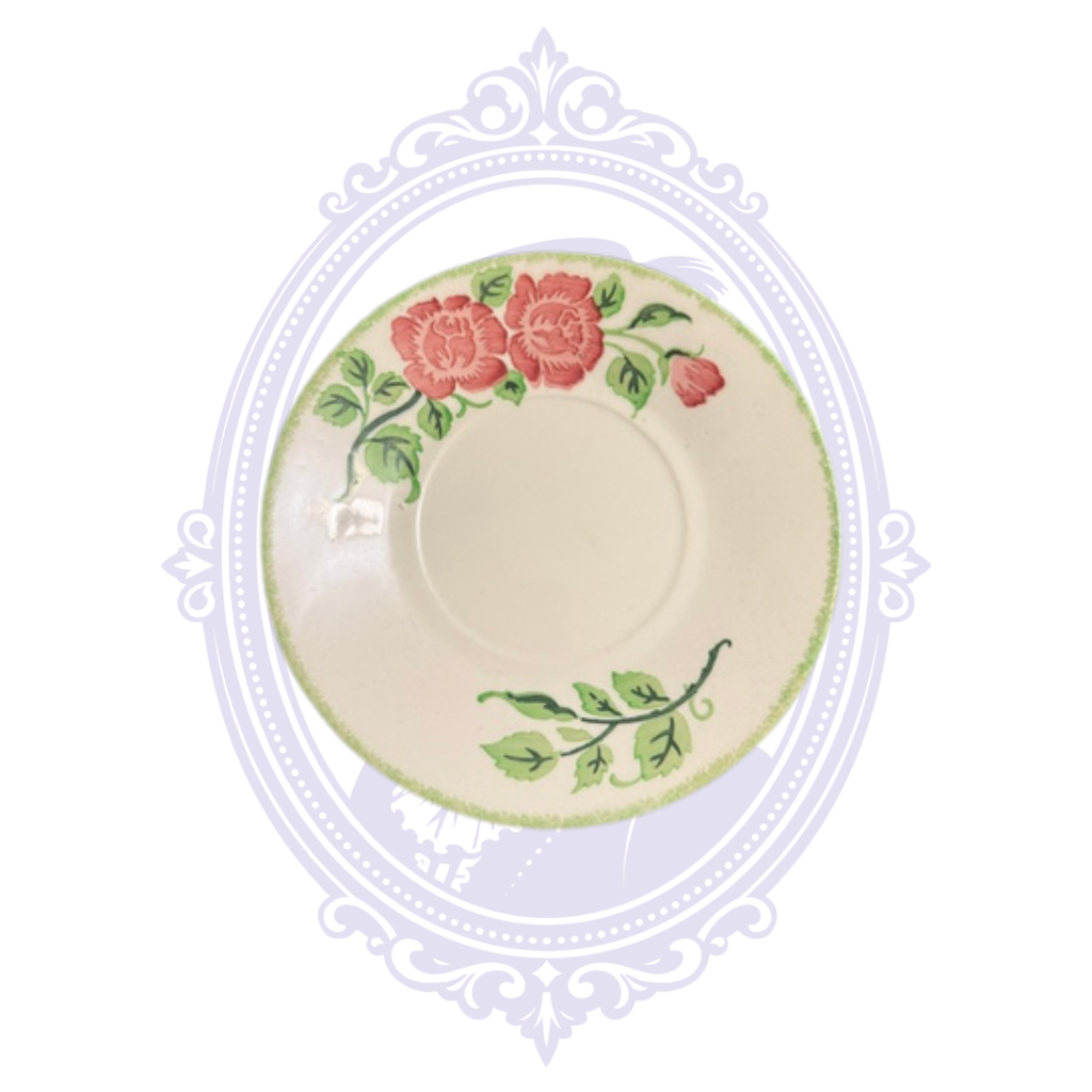 Vintage Rosenthal Germany Hand-Painted “Mother” Rose Cup & Saucer