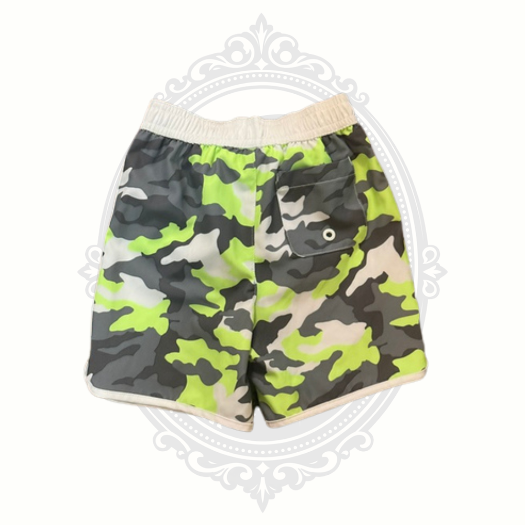 Wonder Nation Boys 2T Neon Camo Swim Trunks